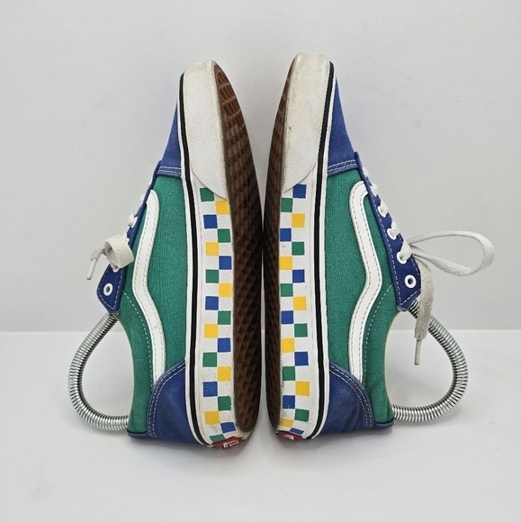 Vans | Old Skool yellow green colorblock canvas low-top sneakers | WMS 5.5 - Picture 10 of 11